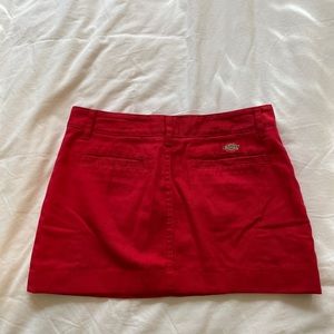 Red Dickies mini skirt